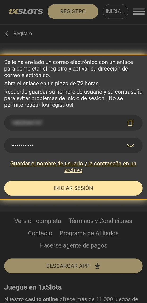 Descubrí cómo activar tu cuenta y empezar en 1xSlots.