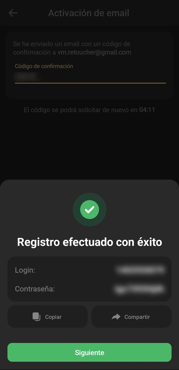 Descubrí cómo finalizar tu registro en 1xSlots desde la app.