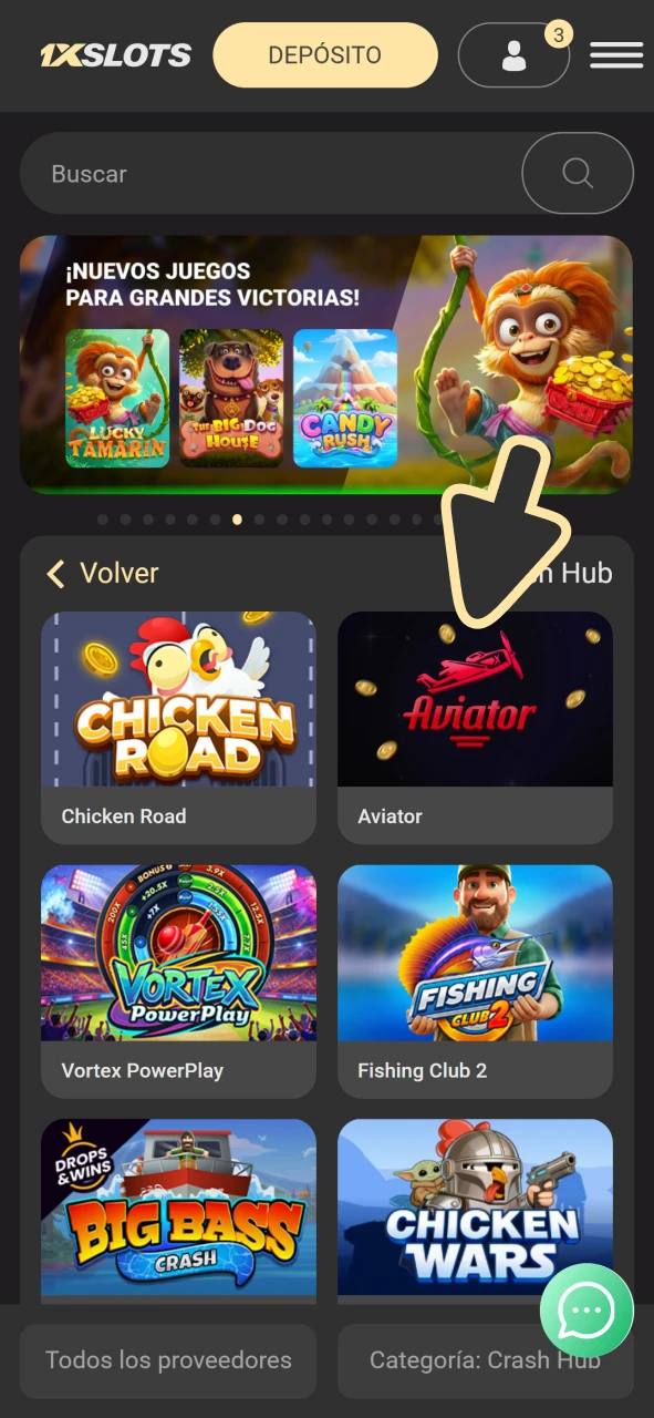 Abre el juego en 1xSlots para obtener la aplicación Aviator para iOS.