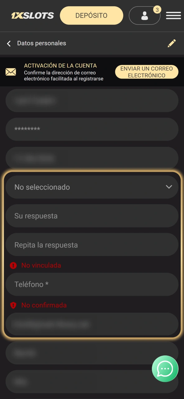 Completa tu cuenta de 1xSlots para obtener el bono de bienvenida.