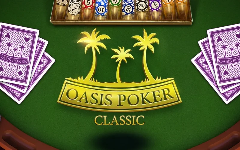 Domina la mesa de cartas jugando a Oasis Poker en 1xSlots.