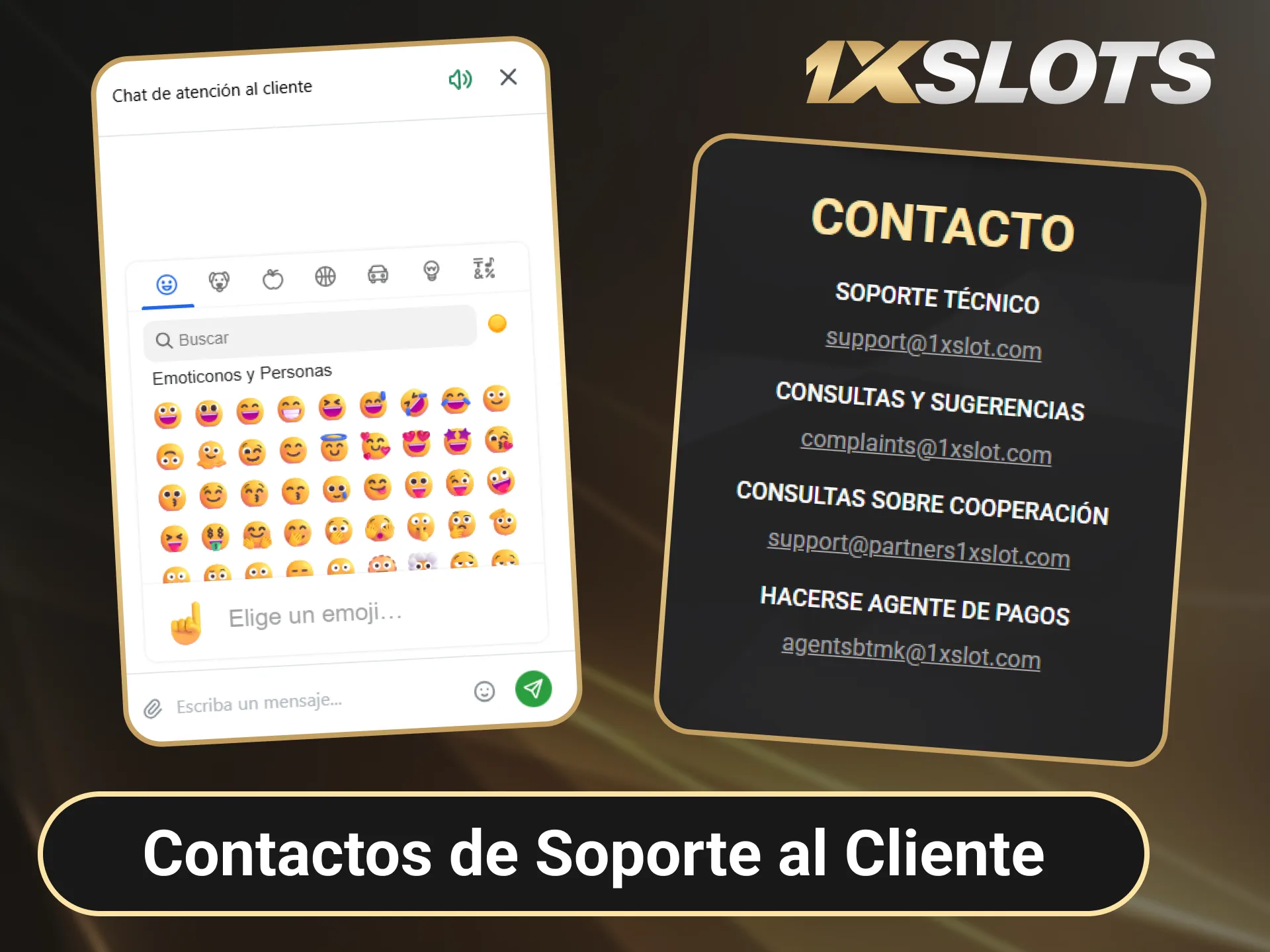 Para cualquier pregunta sobre pagos, póngase en contacto con el servicio de asistencia de 1xSlots.