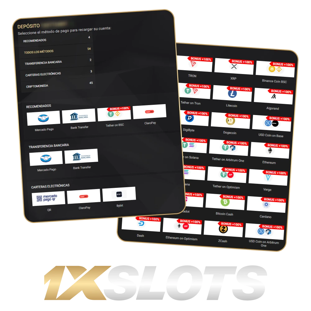 Registra tu cuenta en Argentina para gestionar tus depósitos y retiros en 1xSlots Official.
