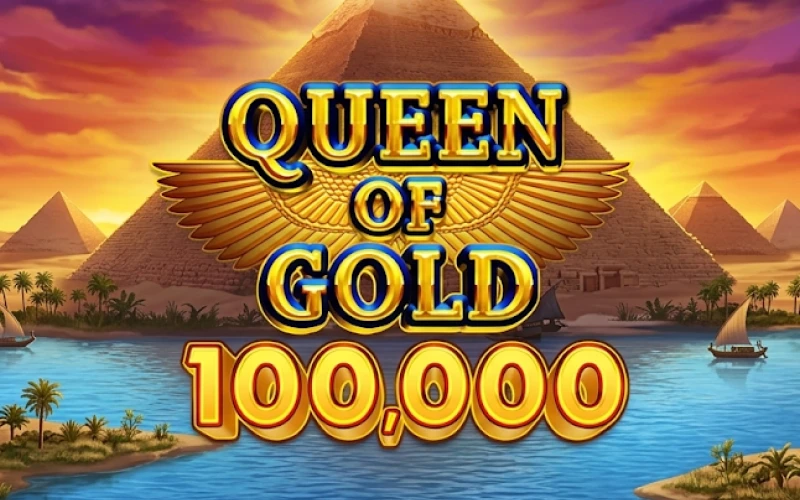 Conviértete en el rey de la fortuna con Queen of Gold Scratchcard en 1xSlots.