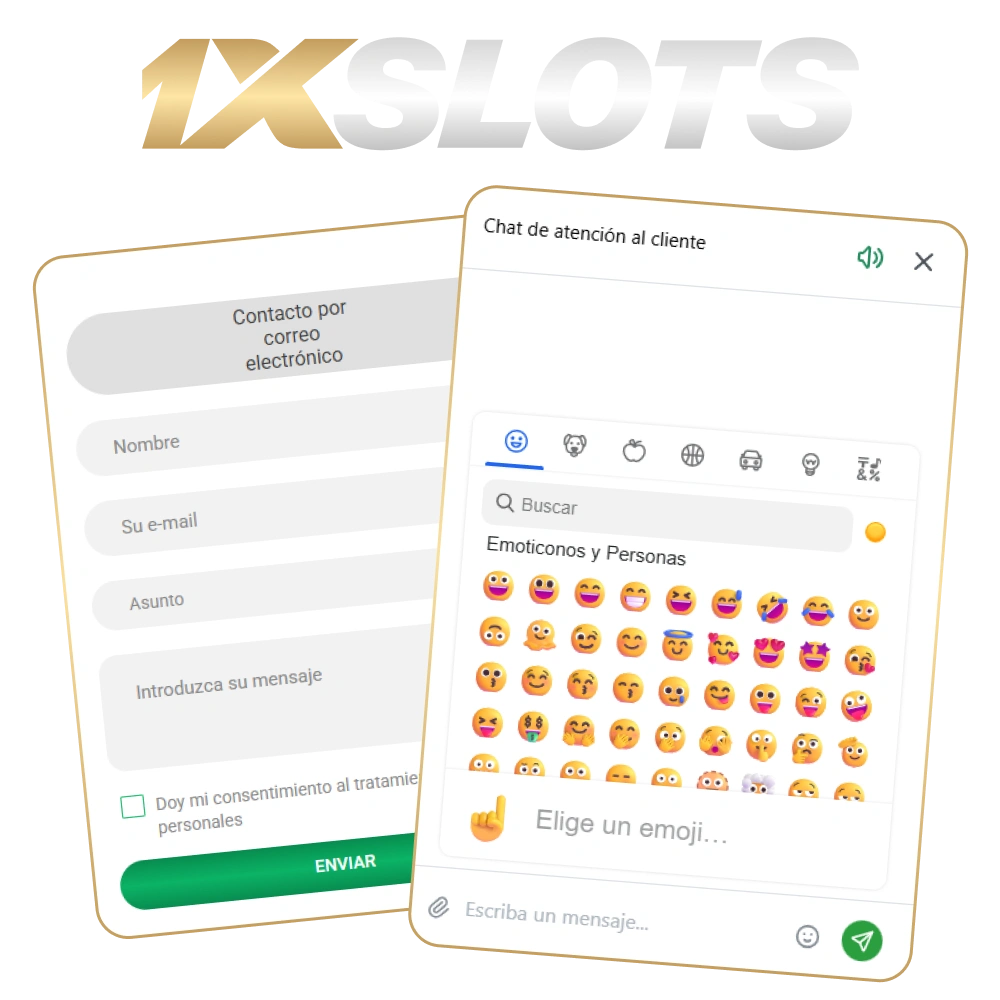 Obtén ayuda rápida y clara para resolver tus problemas con el equipo de soporte de 1xSlots.